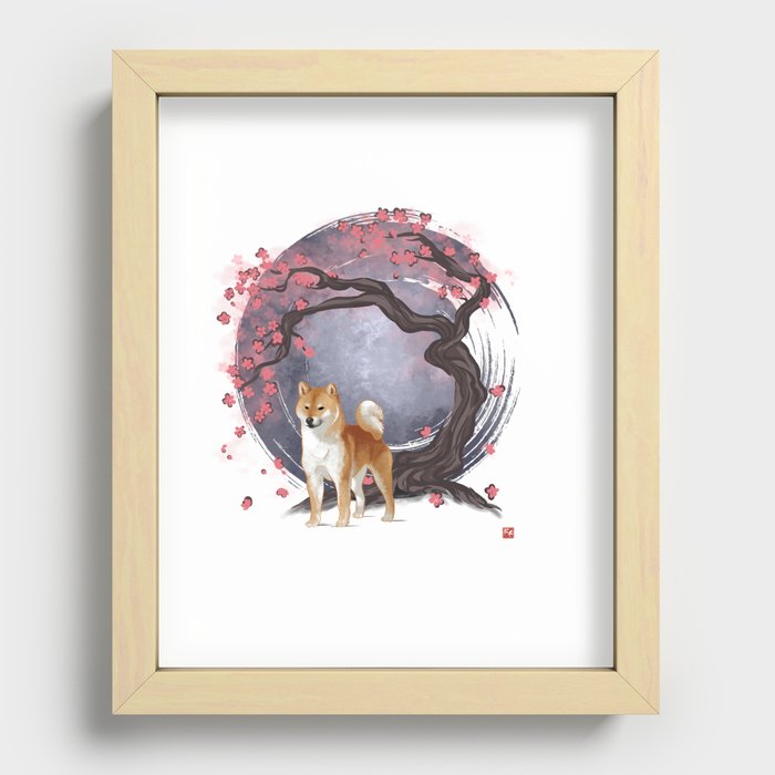 Dog Collection - Japan - Shiba Inu (#1) Recessed Framed Print