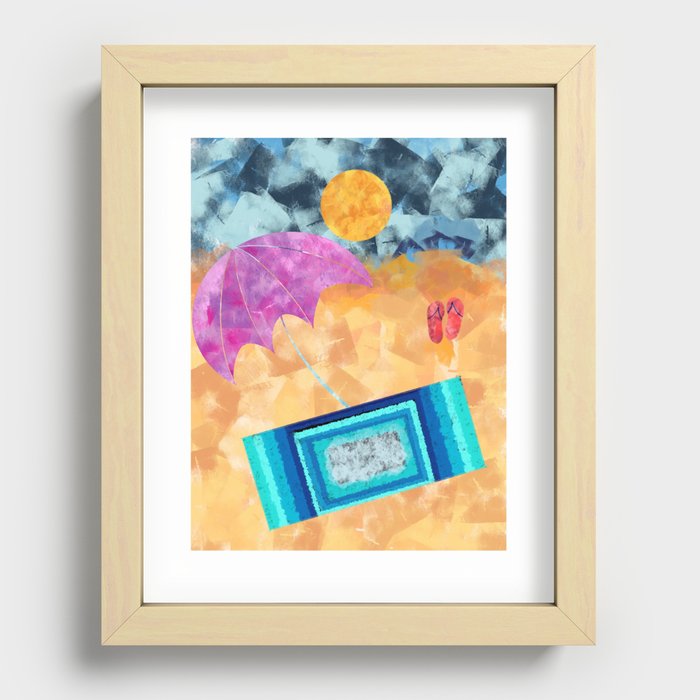 Beach Vibes Recessed Framed Print