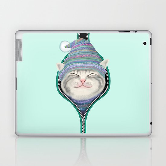 Cat in the zip Laptop & iPad Skin