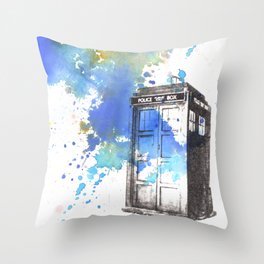 Doctor Who Tardis Throw Pillow
