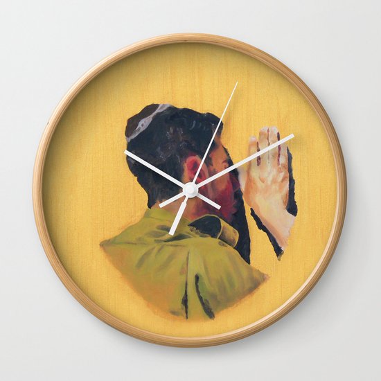 Untitled (soldier, gold) Wall Clock
