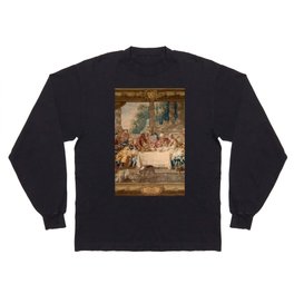 Antique 17th Century 'Feast of Esther' French Tapestry Long Sleeve T-shirt