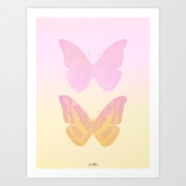 life after death / twin butterflies Art Print