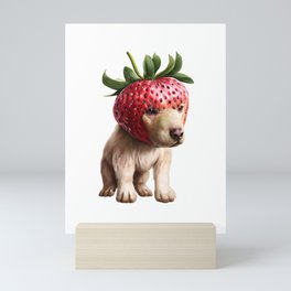 Strawberry Hound Mini Art Print