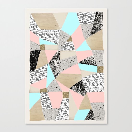 Geo Lights Canvas Print