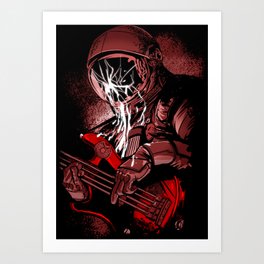 astronaut bass Art Print