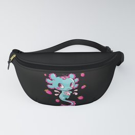 Strawberry Milk Walking Fish Kawaii Axolotl Fanny Pack