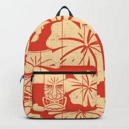 Red Hawaii Backpack | Polygonlights, Memphisstyle, Elegantgeometry, Grungelsdgoa, Psychedelicart, 90Sdarkshapedots, Geometrictriangle, Oldschooltone, Techrainbowneon, Linesstripes 