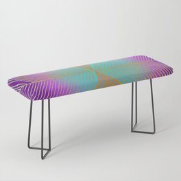 Colorful Peace Leaf Bench