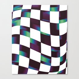 Checkered Iridescent Canvas Print