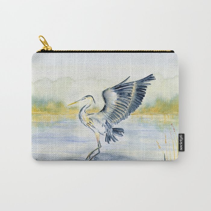 Great Blue Heron Carry-All Pouch