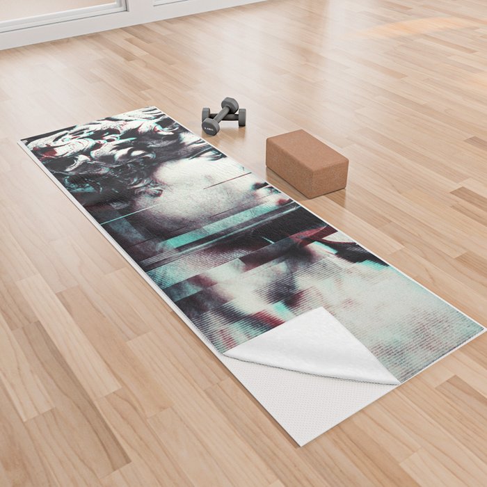 Abstract fractions of David Yoga Towel