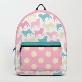 Pastel Pugs Pattern Backpack