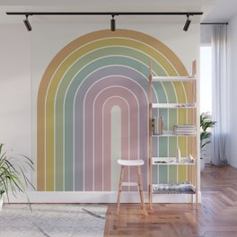 Gradient Arch XXI Tropical Mid Century Modern Rainbow Wall Mural
