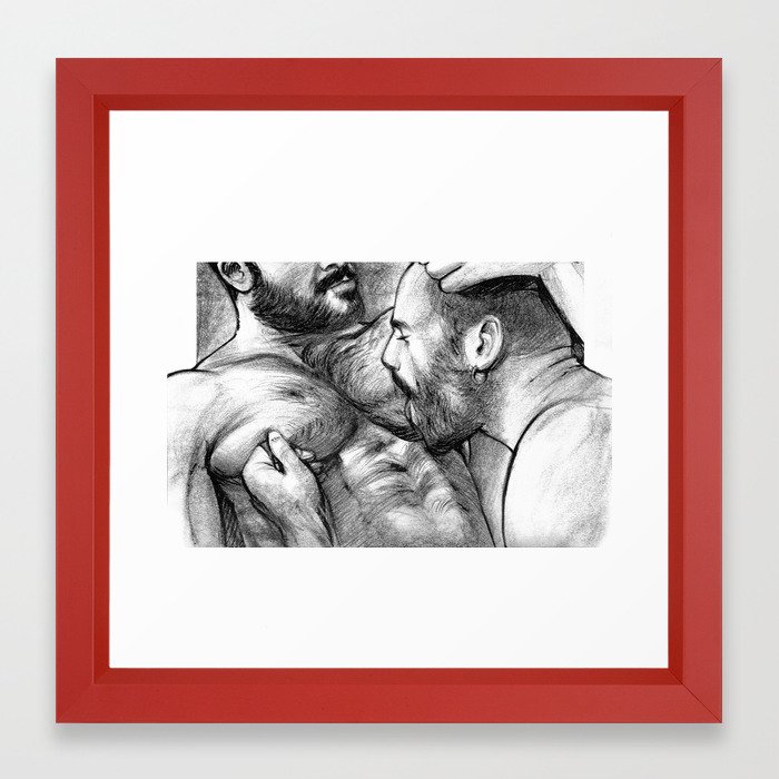 Exploration Of Desire Portrait Of Rogan Richards Framed Art Print By Danteamoretto Society6