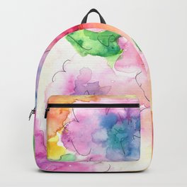 Watercolor Flowers Backpack