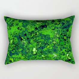 Green glass fragments Rectangular Pillow