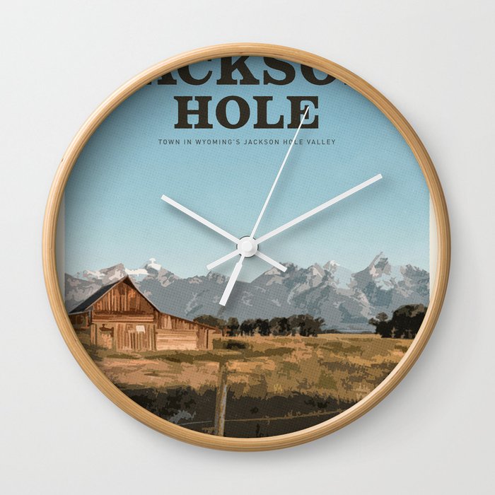 Visit Jackson Hole Wall Clock