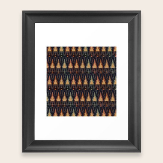 Triangles Framed Art Print