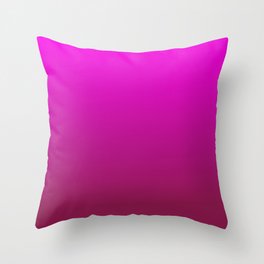 WINE MAGENTA Ombre color pattern Throw Pillow