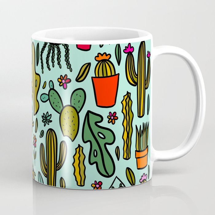 Plant Print Coffee Mug