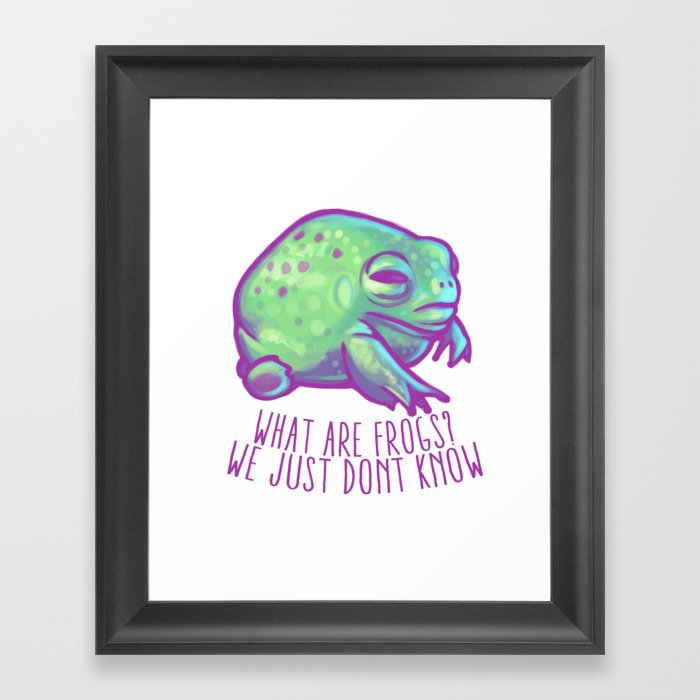 What are frogs? Framed Art Print