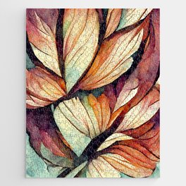 Feathery Flowers (abstract) Jigsaw Puzzle