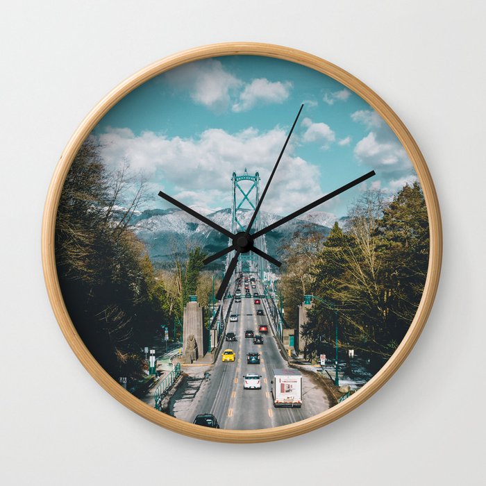 Lions Gate Bridge Wall Clock