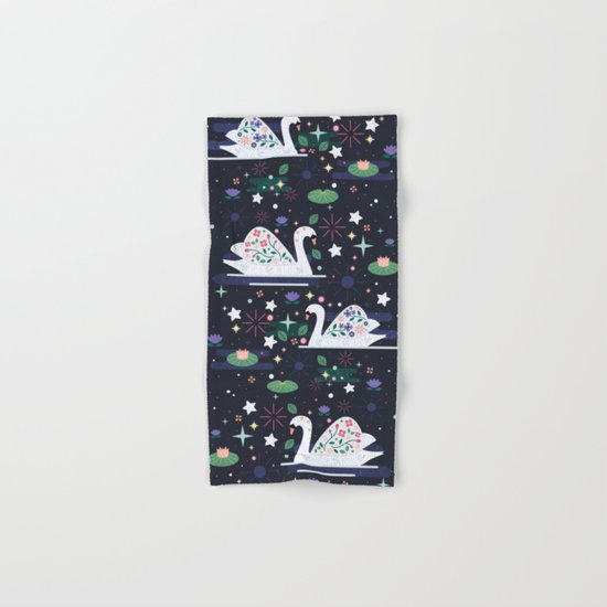 Swans on Stars Hand & Bath Towel