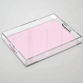 Pink Abstract leaf pattern, Digital Illustration background Acrylic Tray