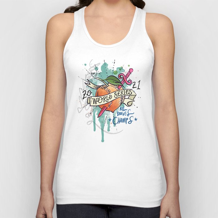 Braves New World: Series (teal lettering) Tank Top