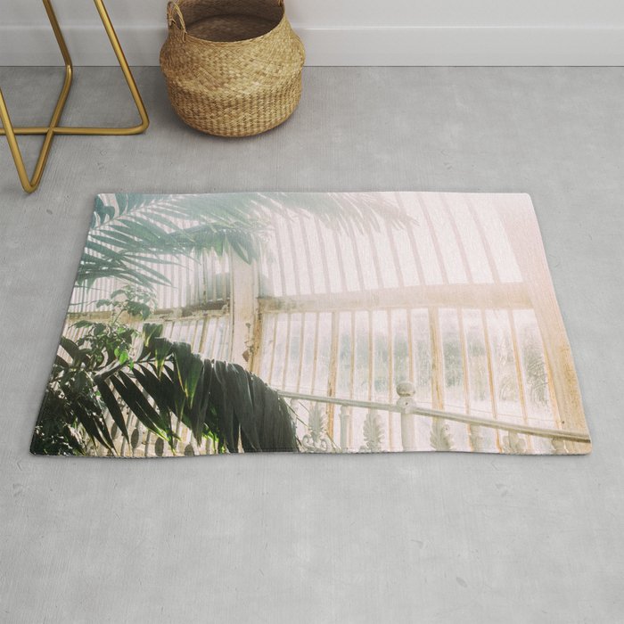 Palm House with Palm Tree Photography Botanical Garden Art Kew