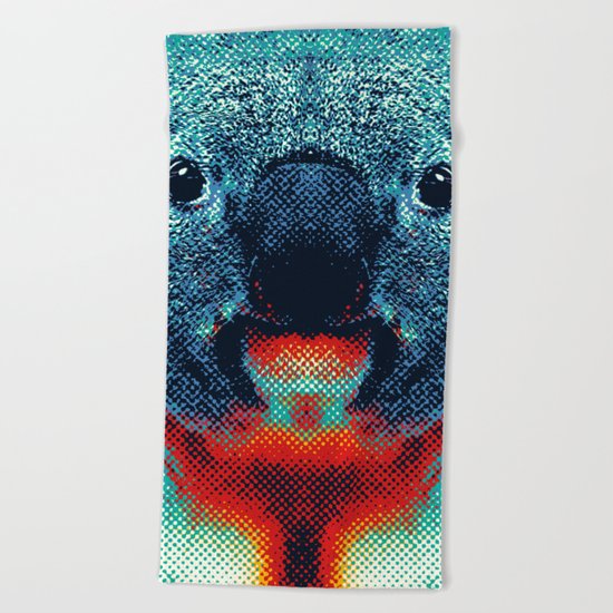 Koala - Colorful Animals Beach Towel