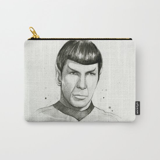 Spock Watercolor Portrait Carry-All Pouch