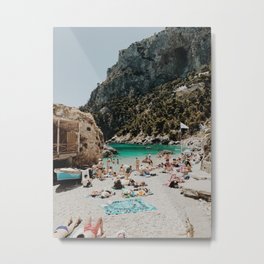 Sunbathers, Capri Metal Print | Swimming, Sunbathing, Italy, Digital, Coast, Summer, Travel, Amalficoast, Italianlife, Capri 