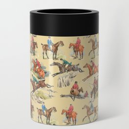 HORSE RIDING IN THE FIELD Can Cooler