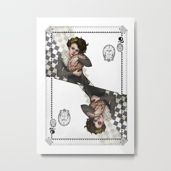Queen of Brains Metal Print