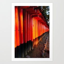 Fushimi Inari Taisha, Kyoto, Japan Art Print
