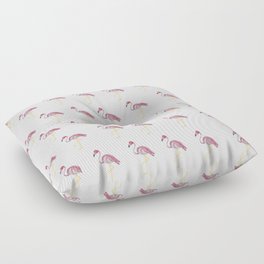 Flamingo Flamingo Flamingoes pattern white background Floor Pillow