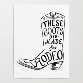 Rodeo Boots Poster