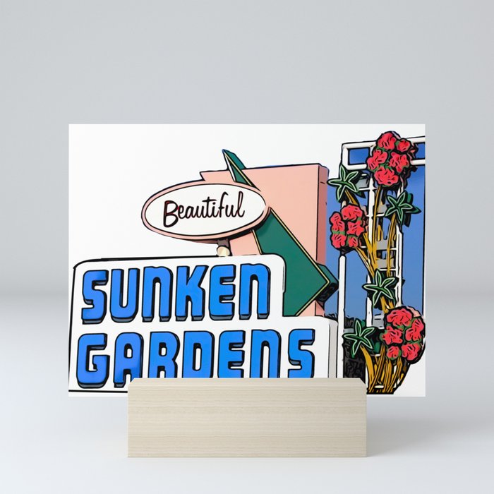Sunken Gardens Saint Pete Mini Art Print