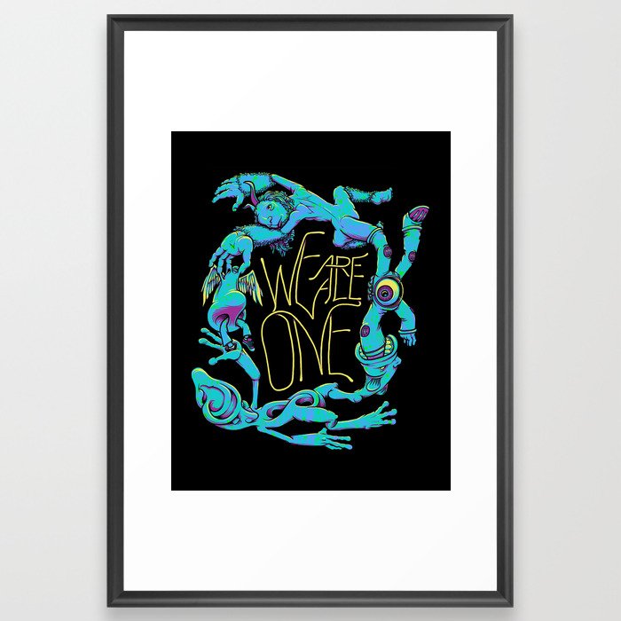 We Are All One Framed Art Print