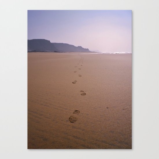 THE WHOLE BEACH TO MYSELF Canvas Print