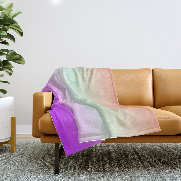 5 Gradient Background Pastel Aesthetic 220621 Minimalist Art Valourine Digital  Throw Blanket