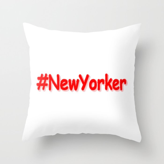 "#NewYorker " Cute Design. Buy Now Throw Pillow