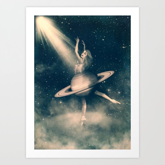 When Saturn Starts Dancing Art Print