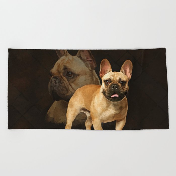 Frenchie beach towel store