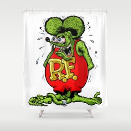 The Rat Fink | Muscle Car | Hot Rod Shower Curtain