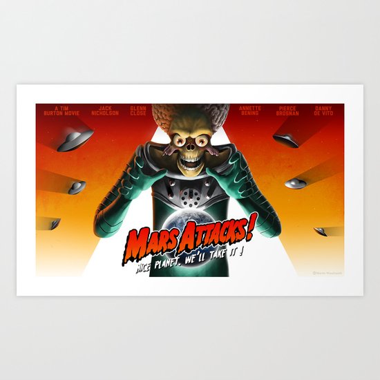 Mars Attacks ! Art Print