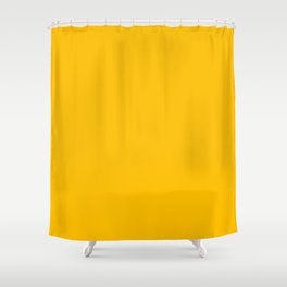 Plain Solid Amber Shower Curtain